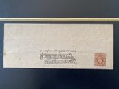 GB KGVI 1½d WH SMITH Scroll Wrapper H&B WS37 1945 Redirect Manor House Uppingham