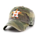 '47 Houston Astros Camo Clean Up Dad Hat Adjustable Slouch Cap