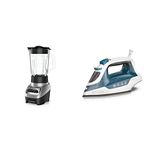 BLACK+DECKER PowerCrush Multi-Function Blender and Easy Steam Compact Iron