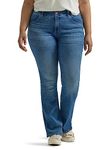 Lee Women's Plus Size Ultra Lux Comfort with Flex Motion Bootcut Jean, Indigo Facet, 16 Plus