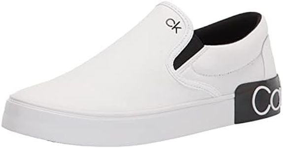 Calvin Klein Men's Ryor Sneaker, White, 10.5