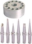 ShineNow Quality Replacement Soldering tip for WELLER WE1010NA WESD51 WES51 EC1201 PES50 PES51 ET Tip Series 6PCS Plus A Tip Holder