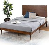 ZINUS Raymond Wood Platform Bed Frame with Adjustable Wood Headboard, Solid Wood Foundation, Wood Slat Support, No Box Spring Needed, Easy Assembly, Queen