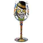 Lolita Sugar Skulls Wine Glass