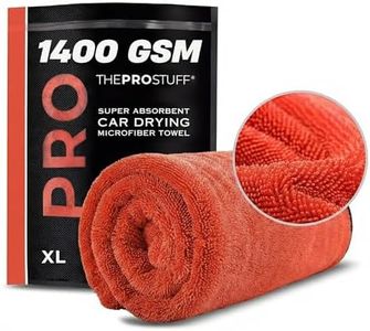 The Pro Stuff® Car Drying Towel - Extra-Large 24×36 inch (2×3 ft) | Super Absorbent | Twisted Loop Microfiber | Dual-Sided, Lint-Free, Scratch-Free, 1400 GSM Drying Towel for Car Detailing (X Large)
