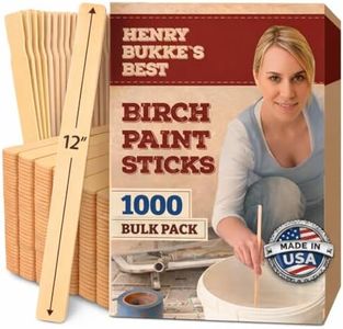 Henry Bukke's Best American Birch Paint Stir Sticks, 12 in, Bulk 1000 Qty