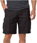 Cargo Shorts for Men 5 Inch Inseam Lightweight Quick Dry Casual Work Summer Outdoor Hiking Golf Active Wear Multi Pocket 03# Black Large