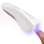 Makartt Mini UV LED Nail Lamp, Rechargeable UV Light for Nail Portable Nail Rhinestone Glue Gel Led Lamp Nail Charms Flash Curing Gel Polish Nail Dryer with 2 Timers Manicure Gel Lamp for Nail Art