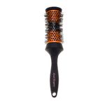 Denman (Medium) Thermo Ceramic Hourglass Hot Curl Brush - Hair Curling Brush for Blow-Drying, Straightening, Defined Curls, Volume & Root-Lift - Orange & Black, (DHH3)