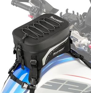 WILD HEART Compeletely Waterproof Motorcycle tank Bag Universal Motorcycle Bag Large Capacity 8l For Motorbike Riding (Black)