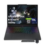 Lenovo Legion 5 15.1" WQXGA 165Hz AI-Powered Gaming Laptop, Intel Ultra 9 275HX, GeForce RTX 5070 GDDR7, 32GB DDR5, 3TB Storage (2TB SSD+1TB Docking), RGB Backlit Keyboard, Wi-Fi 7, Win 11 Pro, Black