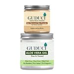 Guduci Organic Painless Hair Removal Powder | Wax Powder | Waxing Powder for Hair Removal for Women and Men With Aloe Vera Gel