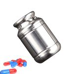 Titanium Pill Holder Keychain, Small Airtight Pill Container Waterproof, Compact Travel Pill Box, Portable Pill Fob Necklace, Camping Medicine Case, BPA Free Pill Bottle Vitamin Organizer