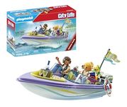 Playmobil 71366 City Life Honeymoon Speedboat Trip Promo Pack, romantic trip by boat, wonderful honeymoon after dream wedding, fun imaginative role-play, playset suitable for children ages 4+