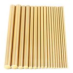 Swpeet 18Pcs Assorted Brass Solid Round Rod Lathe Bar Stock Kit, Diameter 2mm-8mm Length 100mm, Perfect for Various Shaft, Miniature Axle, Model Plane, Model Ship, Model Cars