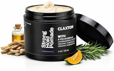 Claxton Ultimate Mens Gel Pomade I High Shine & Medium Hold I Lightweight, Residue-Free Formula I Perfect for Short | Medium, Thin | Thick Hair | Strong Hold with Easy Wash Out I Stylist Recommended
