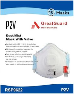 P2 Face Mask Respirator Particulate Disposable Respirator P2 Valved Dust Mask 10 Pack For WOODWORKING PAINTING WELDING GRINDING SANDING RESPIRATOR