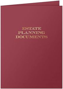 The Gallery Collection - 9 x 12 Estate Planning Pocket Folders, Gold Foil Stamped for Legal Professionals, 25 Pack (Burgandy)