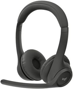 Logitech Zone 301 Wireless Bluetooth Headset with Noise-Canceling Microphone, Compatible with Windows, Mac, Chrome, Linux, iOS, iPadOS, Android – Graphite