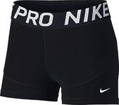 Nike Women's Pro 3" Shorts Black White