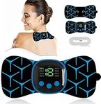 Mini Neck Massager, TENS Machine for Pain Relief, Cervical Massager, Whole Body Massager, Neck Electric Massagers, Pain Relief for Arms, Neck, Back, Waist and Legs, 2 Patches