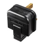 Masterplug HDPT13B-MP Heavy Duty 13 Amp Rewireable Plug, 57.5 x 48 mm, Black