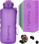 Hydracy 2L Large Water Bottle, Shatterproof, BPA Free Tritan Plastic, Leakproof, Zero Condensation, With Detachable Carry Strap, Spillproof Lid, Convenient Silicon Spout, Recommended for Gym, Yoga