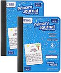 Mead Primary Journal Kindergarten Writing Tablet 2 Pack of BLUE Primary Composition Notebook for Grades K- 2, 100 Sheets (200 Pages) Creative Story Notebooks for Kids, 9 3/4 in by 7 1/2 in.