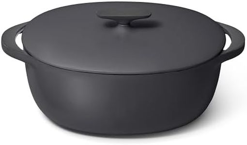 Caraway Enameled Cast Iron Dutch Oven - 8qt Dutch Oven With Lid - 3 Layer Enamel Coating - No Seasoning Required - Compatible With All Stovetops - Oven Safe - No Forever Chemicals - Charcoal