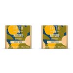 Faith In Nature Natural Grapefruit Hand Soap Bar, Invigorating, Vegan & Cruelty Free, No SLS or Parabens, 100g (Pack of 2)