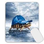 AOKSUNOVA Mouse Mat Animals 24 x 20 cm Small Mouse Mat with Sea Turtle Design