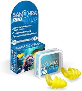 SANOHRA Pro Dive Ohrstöpsel – Zuverlässiger Schutz beim Tauchen – Wiederverwendbar, Größe S (7-9 mm Durchmesser) – Made in Germany