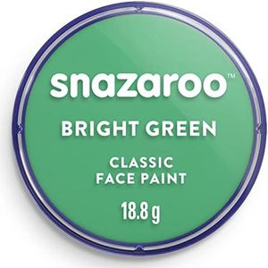 Snazaroo - Peinture Pour Visage et le Corps, Maquillage Pour Visage et Déguisement, Pour Enfants et Adults,Fard 18 ML, Couleur Vert Vif