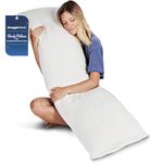 Body Pillow by Snuggle-Pedic - Bamboo Shredded Memory Foam Combination with Kool-Flow Cover