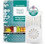 Fresh Nest Refrigerator Deodorizer with Zeolites (1-Pack) - Odor Eliminator for Fridge & Freezer - Outshines Baking Soda and Bamboo Charcoal Bags - Long-Lasting, & Safe