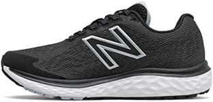 New Balance Women's 680v7 Road Running Shoe, Black, 7 US