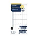 Filofax Personal month per page English 2024 diary - horizontal format,White