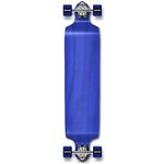 YOCAHER Professional Speed Drop Down Stained Complete Longboard, Blue