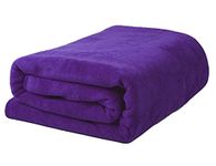 MYLSMPLE Luxury Microfiber Extra Large Bath Towels Beach Bath Sheets Fast Drying Towels Soft Absorbent Towels (36 Inch X 72 Inch) (36 Inch X 72 Inch, Purple)