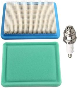 Butom 491588S 491588 Air Filter + 493537S 493537 Pre-cleaner for 675ex 725ex 625e 625-675 Series 3.5-6.5 HP Quantum Engines W/Spark Plug