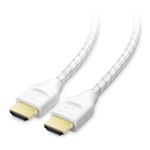 Cable Matters [Ultra High Speed HDMI Certified] Braided 48Gbps 8K HDMI Cable 6.6 ft / 2m with 8K @120Hz, 4K @240Hz and HDR Support for PS5, Xbox Series X/S, RTX3080 / 3090, Apple TV and More in White