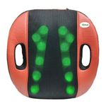 TENS Back, Neck And Calf Massager For 12 Ball Multifunction Massage Cushion Machine For Car, Home & Office Use Car Charger & Electric Charger Inclusive (Multicolour)