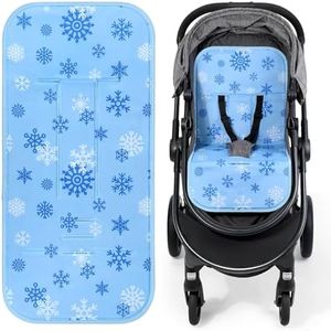 Orzbow Reversible Stroller Cooling Pad | Solid-Gel Baby Cooling Pad for Stroller, High Chair, Bassinet, Crib | Water-Resistant and Comfortable Seat Liner, Keep Baby Cool in Summer Essentials, Blue