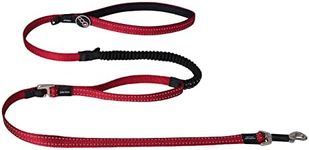 Rogz Shock Absorbing Reflective Control Long Leash Medium - Red