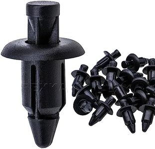 Rexka 25pcs M6 Fender Clip Retainer Bumper Nylon Push Rivet Pins for Honda Kawasaki Suzuki GSX-R Yamaha YZF R1 R6