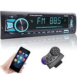 Alondy Single Din Car Stereo with Bluetooth | APP Control | FM/AM Radio | Daul USB 2.1A | 7 LED Backlight | Audio Record | SWC SD AUX Audio Receiver Autoradio