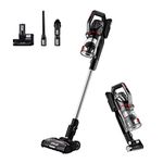 EUREKA Lightweight Cordless Vacuum Cleaner Convenient for Home Hardfloor Low-Pile Carpet,Rechargeble Handheld Stick Vac with Powerful BLDC Motor & LED Headlights,Pet Friendly,Altitude Pro NEC580C,Red