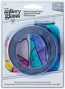 Gallery Glass Instant Lead Lines, 18 Strips 24" x 1/8",