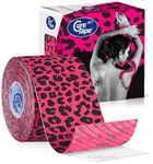 CureTape Art Printed Uncut Kinesiology Tape | 1 Roll 5cm x 5m | Waterproof Kinesiology Tape for Knee, Arm, Shoulder, Legs & Muscles | K Tape with The Best Adhesion | Injury Muscle Tape | Leopard