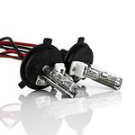 XENTEC H4 Hi/Lo 6000K HID Xenon Bulb x 1 pair w/Hi-beam Halogen (HB2/9003 Ultra White)